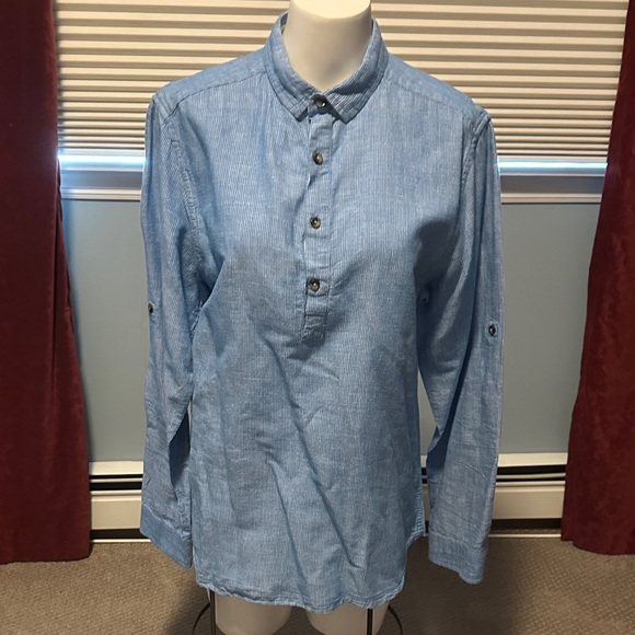swamee Tops - Blue button down Casual Shirt